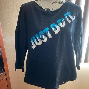 CUT UP NIKE SWEAT SHIRT LADIES SIZE LARGE